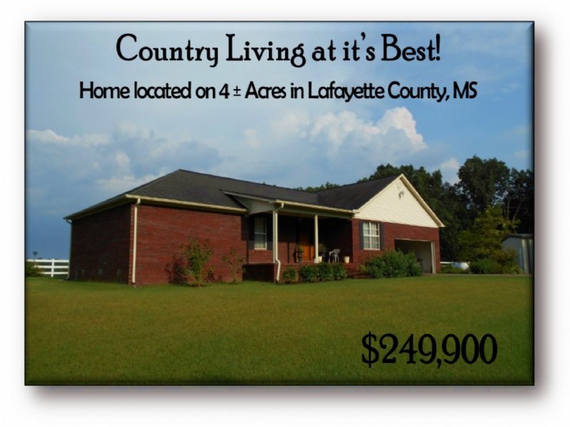 4.00 Acres Residential Land : Taylor : Lafayette County : Mississippi