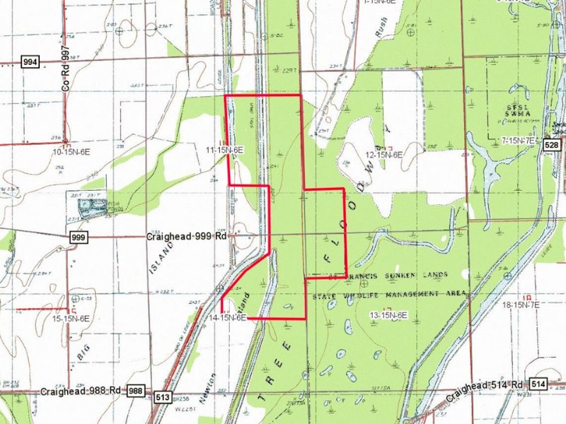 Sunken Lands Property : Brookland : Craighead County : Arkansas