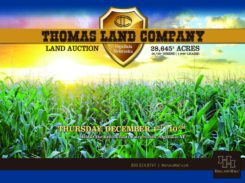 Thomas Land Company Auction : Ogallala : Keith County : Nebraska