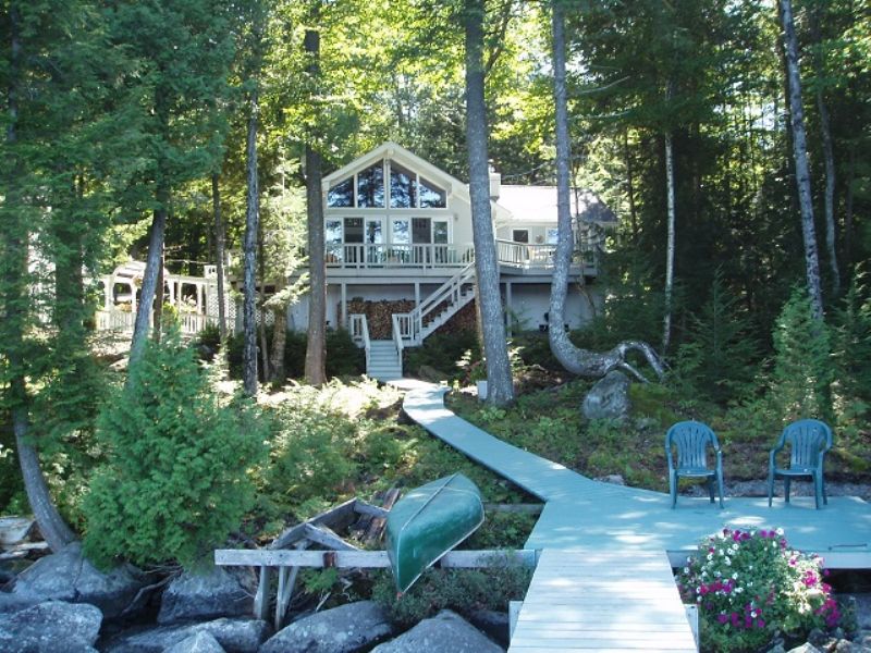 Contemporary On Cold Stream Pond : Lowell : Penobscot County : Maine