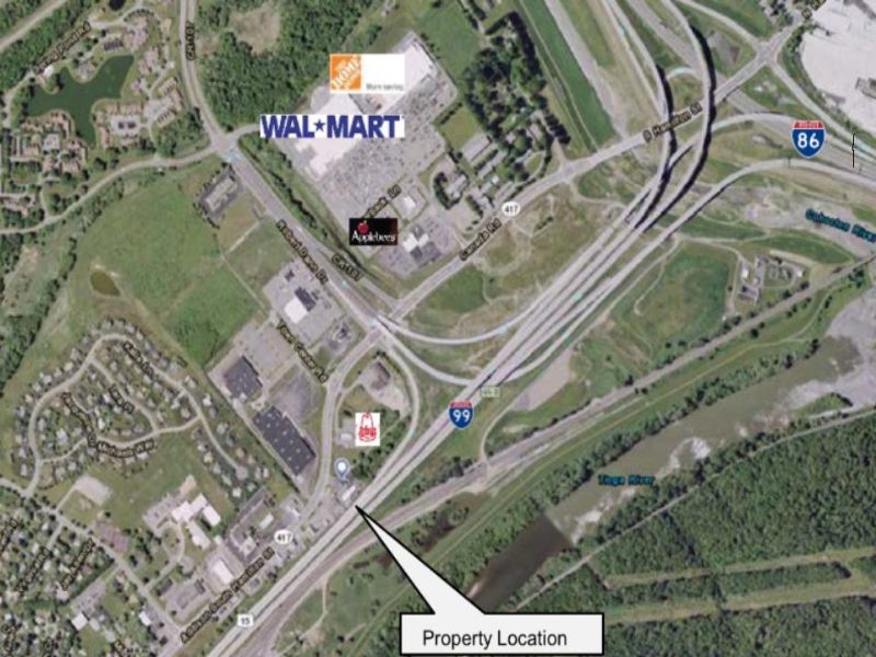 Prime Commercial Or Retail Pad Site : Painted Post : Steuben County : New York