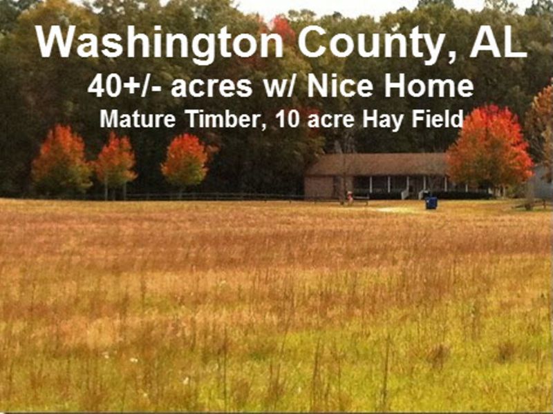 40 Ac W/ Home Near Chatom : Chatom : Adams County : Washington