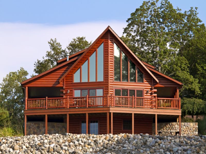 19 Ac New Log Home $59,900 : Bryson City : Swain County : North Carolina