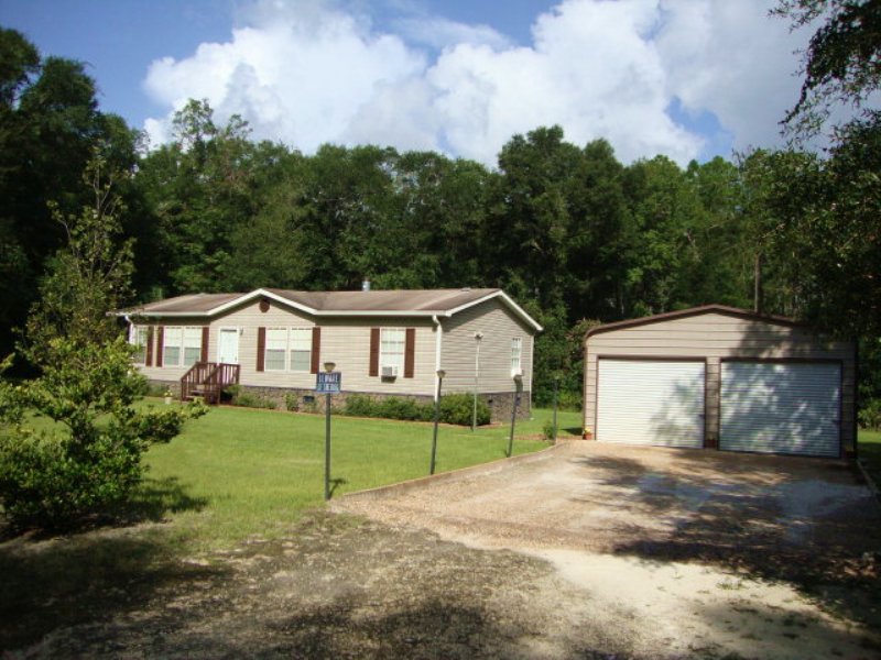 Nice 3/2 Mh On 3 Acres 770539-d : Old Town : Dixie County : Florida