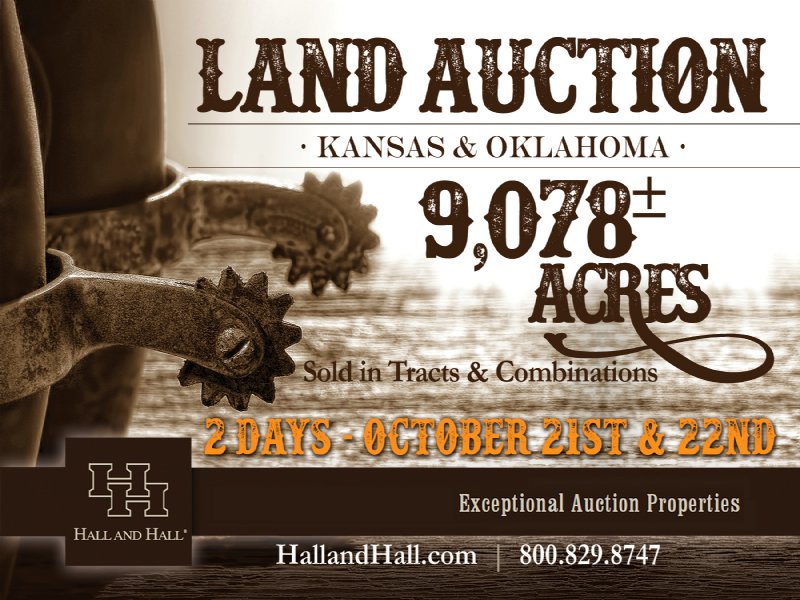 9,078 Acre Ks/ok Land Auction : Anthony : Harper County : Kansas