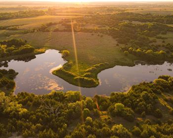 Lush Kansas Ranch Boasts Hunting, Timber and Breathtaking Pond