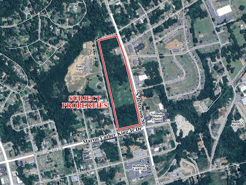 Corner Commercial Lot : Milledgeville : Baldwin County : Georgia