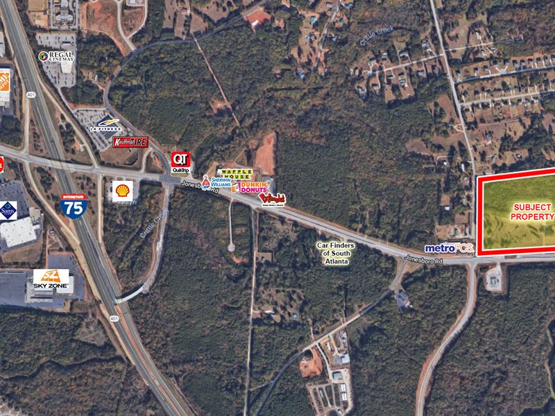 30+ Acre Corner Lot : McDonough : Clayton County : Georgia