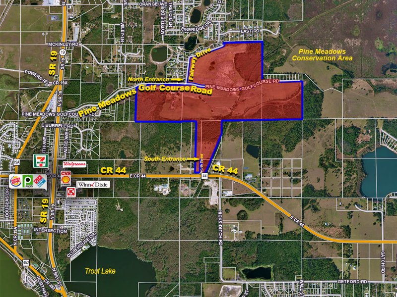 Pine Meadows Residential Dev : Eustis : Lake County : Florida