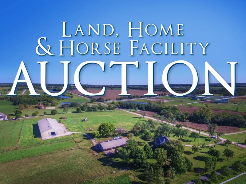 Land, Home, Horse Facility Auction : Bucyrus : Miami County : Kansas