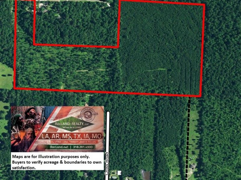 63 Ac - Timberland with Home Site : Pine Bluff : Jefferson County : Arkansas