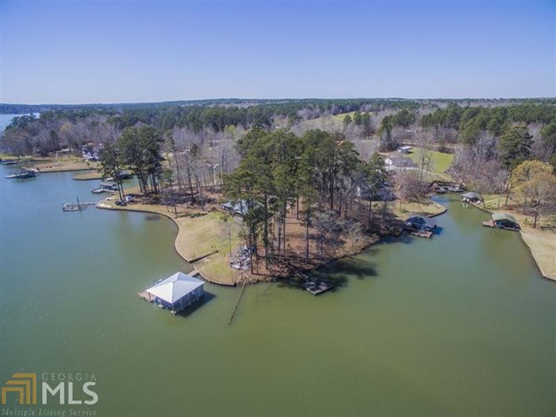 Waterfront Point Lot Lake Sinclair : Eatonton : Putnam County : Georgia