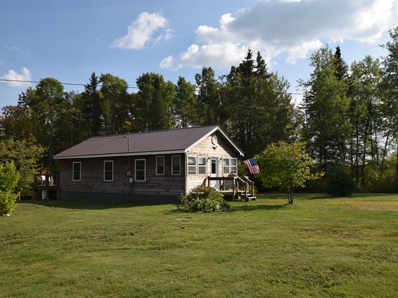 Katahdin Region Home W/ Acreage : Patten : Penobscot County : Maine