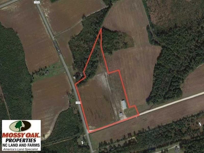 14.76 Acres of Farm Land with Shop : Chadbourn : Columbus County : North Carolina
