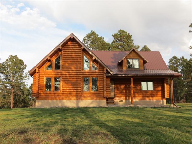Pine Ridge Log Home Paradise : Land for Sale in Crawford ...