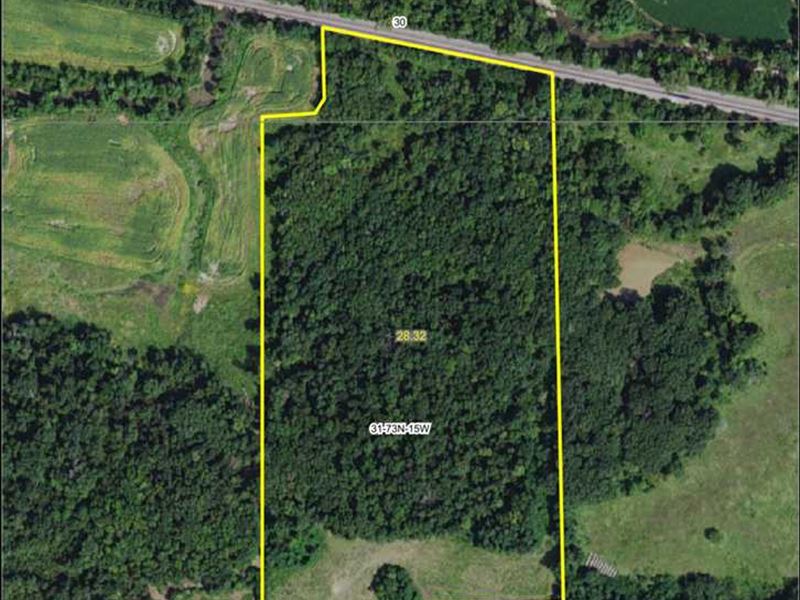 28 Acres M/L, Land for Sale Wapell : Ottumwa : Wapello County : Iowa