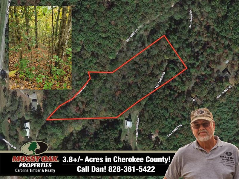3.84 Unrestricted Acres with Easy : Murphy : Cherokee County : North Carolina