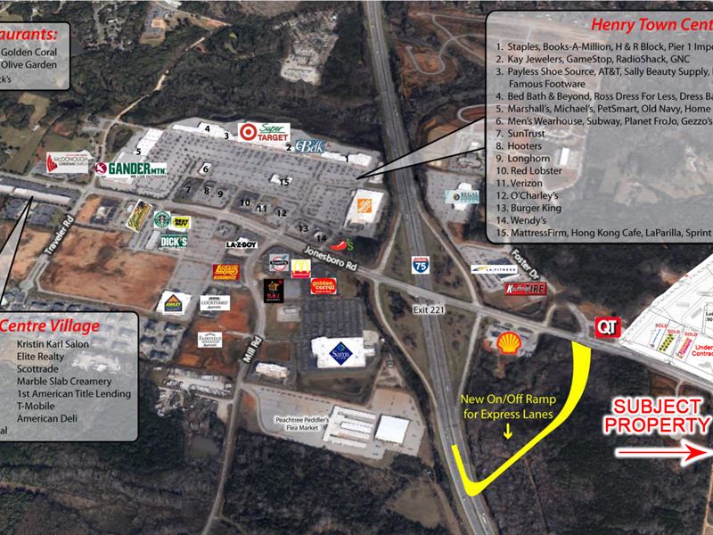 10 Acres in High Traffic Area : McDonough : Henry County : Georgia