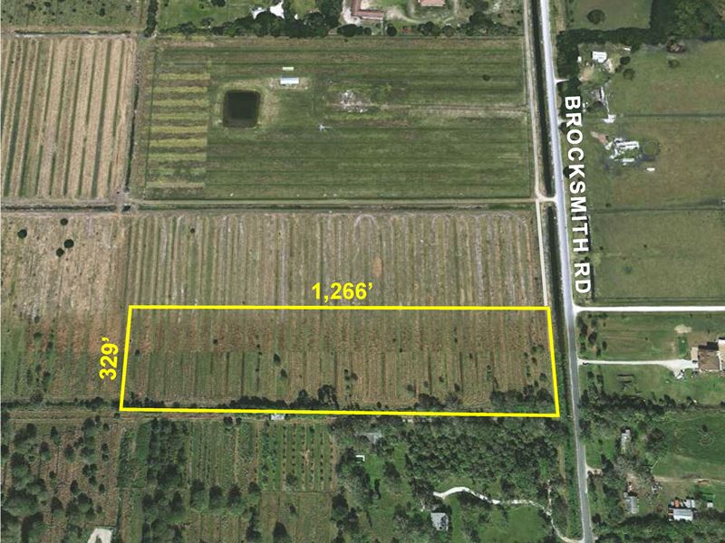 9.56Ac Lot On Paved Road : Fort Pierce : Saint Lucie County : Florida