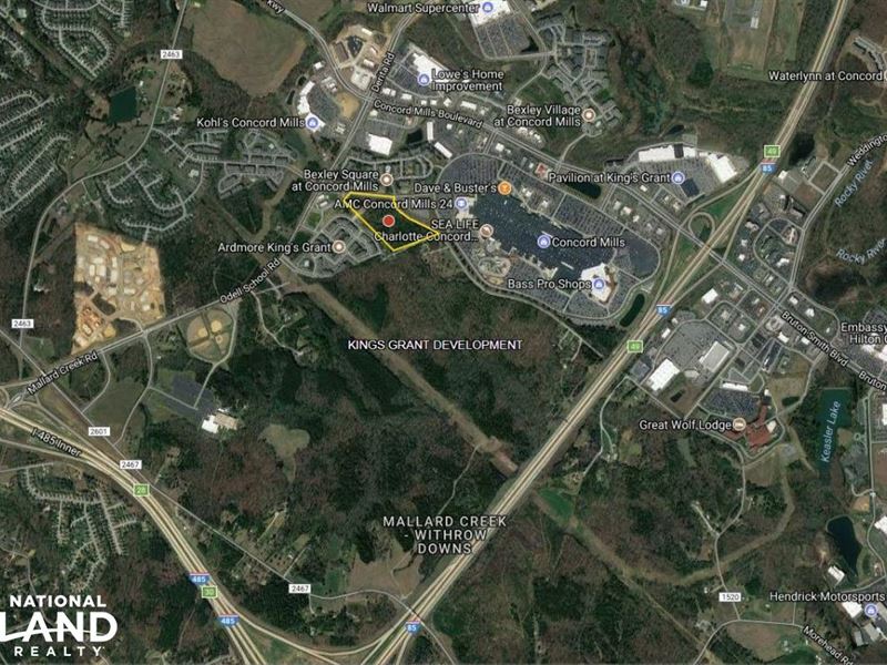 11.5 Acres Development Land Concord : Charlotte : Mecklenburg County : North Carolina