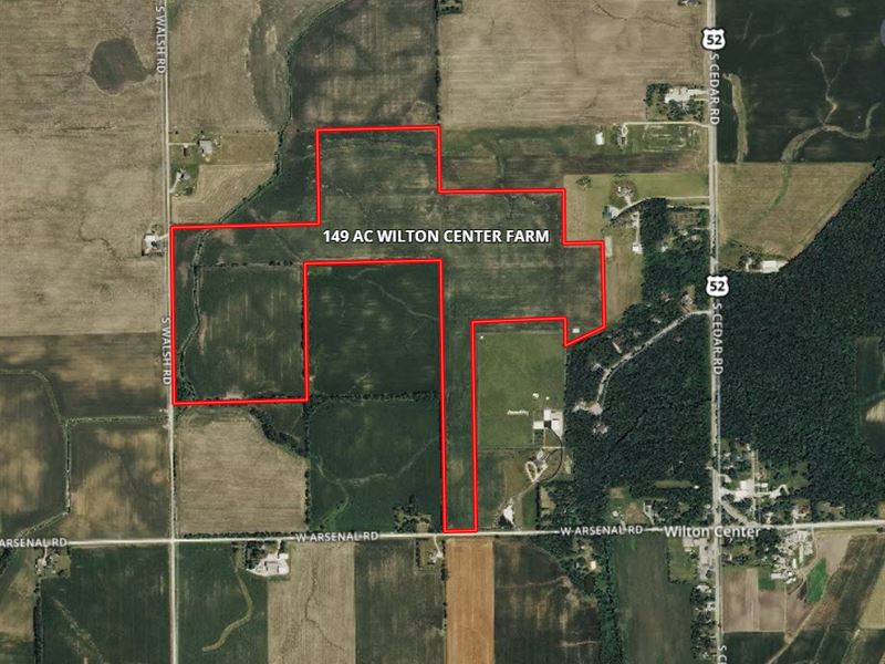 143 Acre Wilton Center Farm : Manhattan : Will County : Illinois