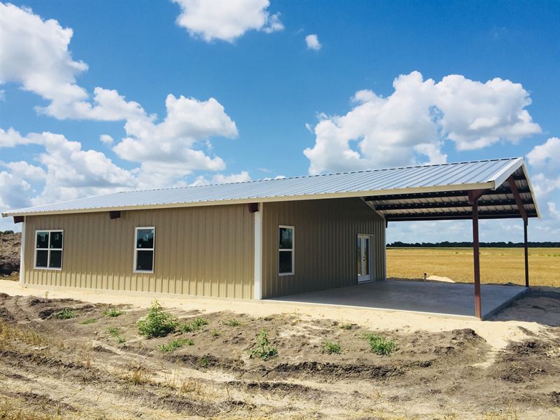 6 Acres with Barndominium Shell, Land for Sale in Texas, 153429 LANDFLIP