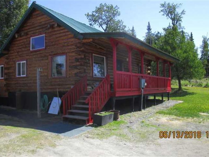 Cabin That is Ready to Move Into : Ninilchik : Kenai Peninsula Borough : Alaska