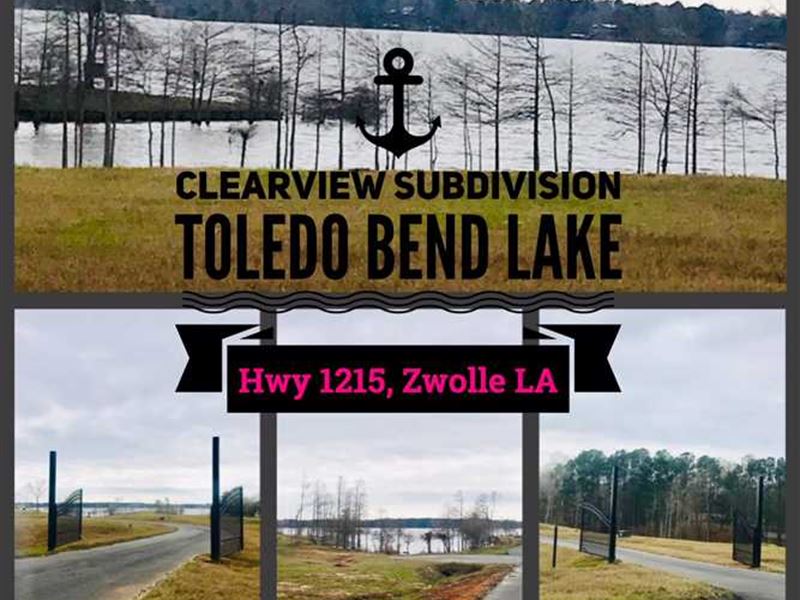 Toledo Bend Clearview Gated Subdiv : Zwolle : Sabine Parish : Louisiana