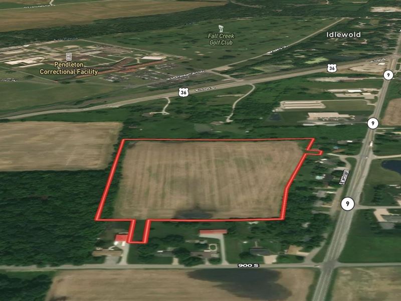 17 Acres, Pendleton, In, Zoned Resi : Pendleton : Madison County : Indiana