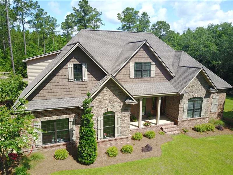 Custom Home on 12.48 Acres in Moul Land for Sale in Moultrie
