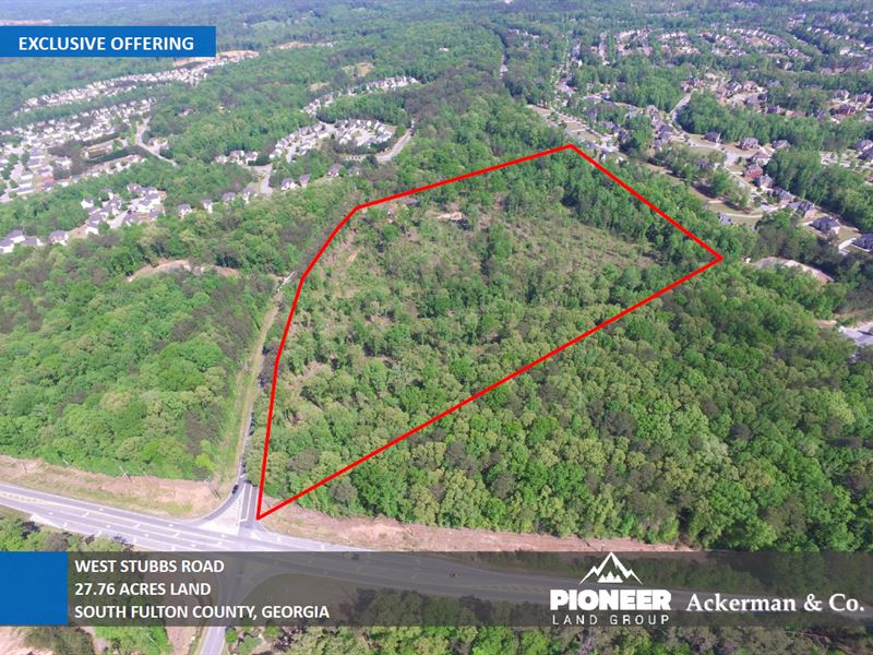 27.76 Acres West Stubbs Road : Atlanta : Fulton County : Georgia