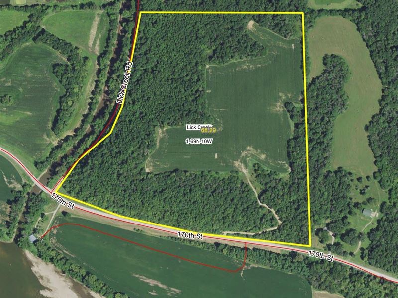 68 Acre Van Buren County Hunting Pr : Birmingham : Van Buren County : Iowa
