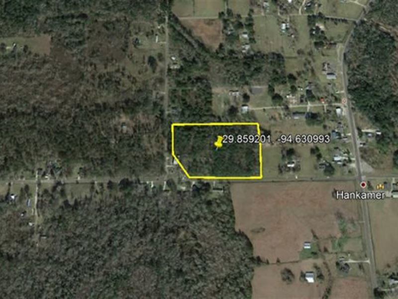 4.5 Acre Lot 1 Mile Off in Midway : Hankamer : Chambers County : Texas