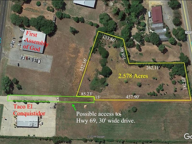 Commercial Land In Bullard, TX Land for Sale in Bullard, Cherokee