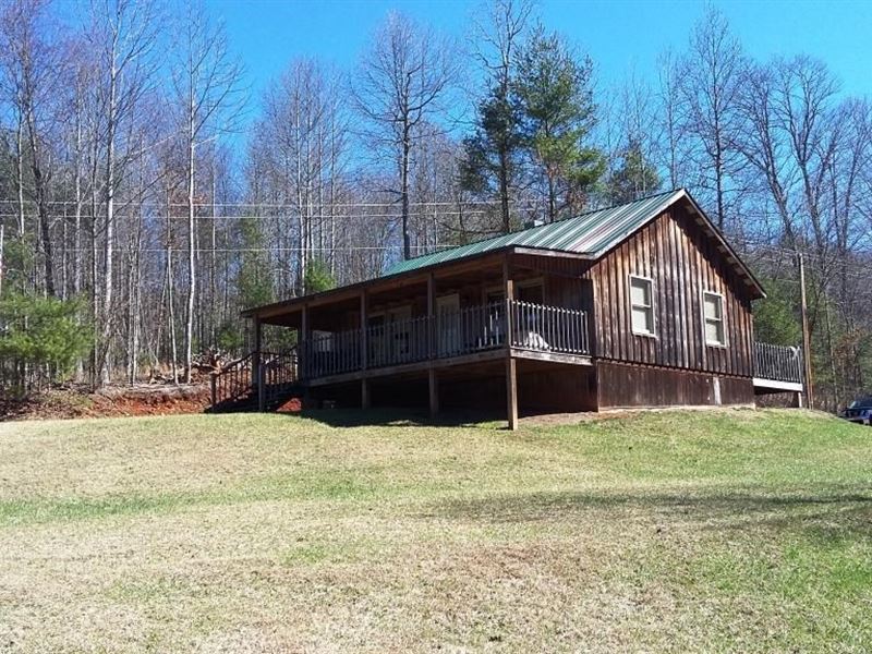 Cabin 40 Acres Pond Carroll County Land for Sale in Galax, Carroll