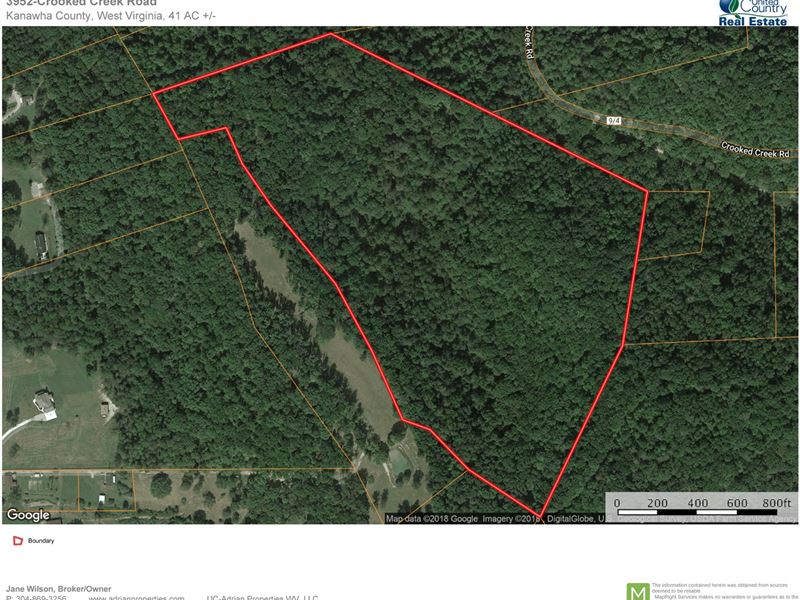 41 Ac, Land Residential : South Charleston : Kanawha County : West Virginia