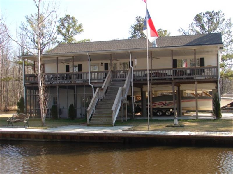 Riverfront Home Canal Chowan River Land for Sale in Winton, Hertford