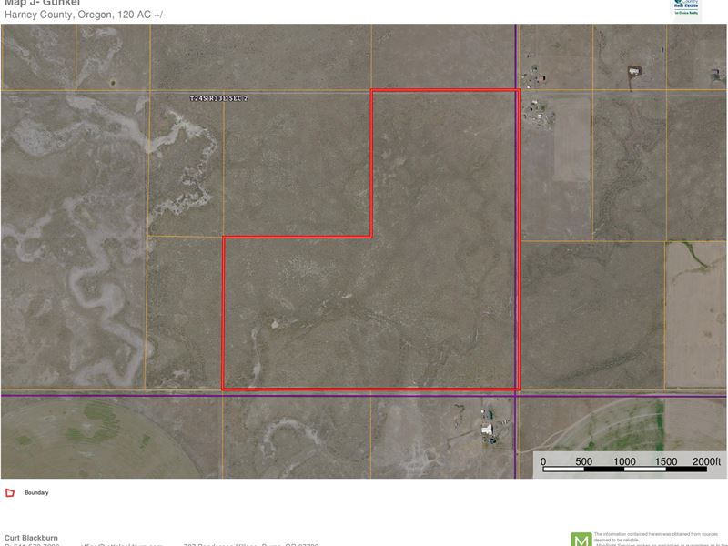 Burns, 120 Acres Native Range : Burns : Harney County : Oregon