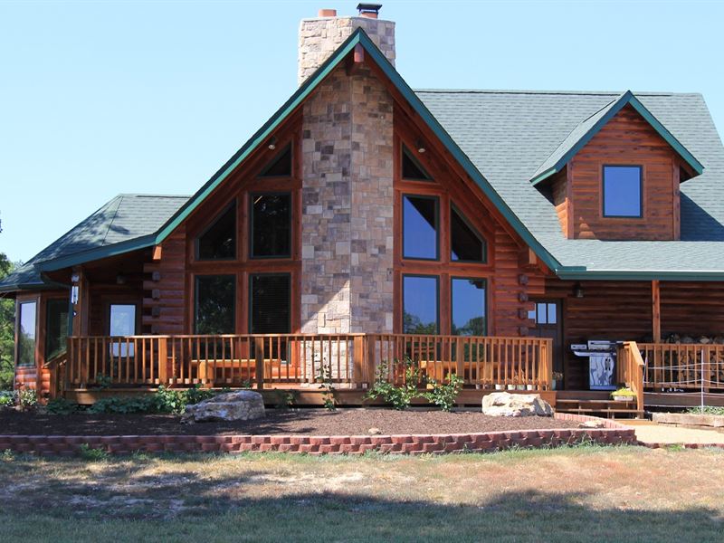 Custom Cedar Log Home Missouri : West Plains : Howell County : Missouri