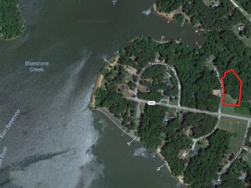 Lake Access Building Lot Kerr Lake Land for Sale in Clarksville