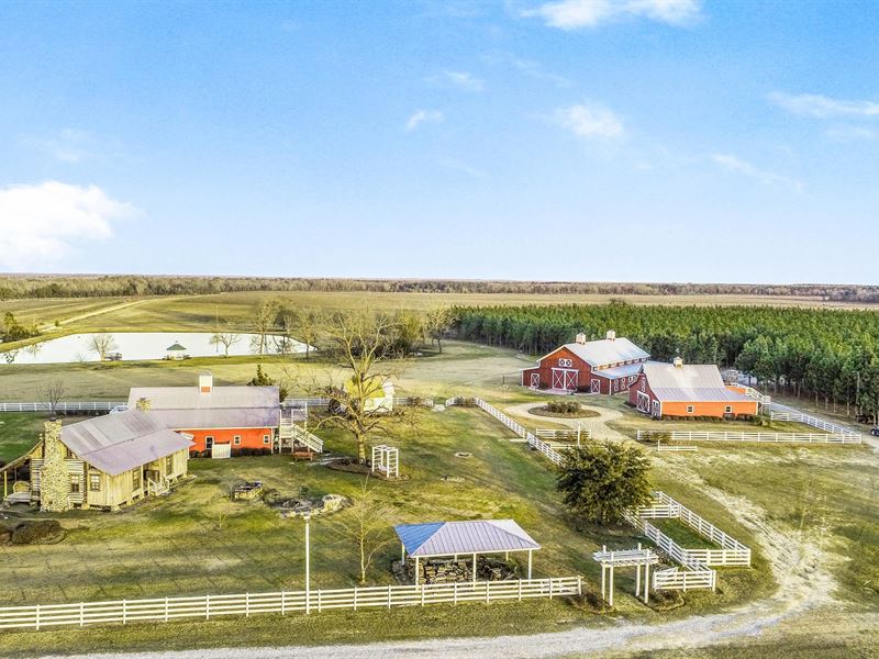 106 Acre Upscale Farm Venue : Hawkinsville : Pulaski County : Georgia