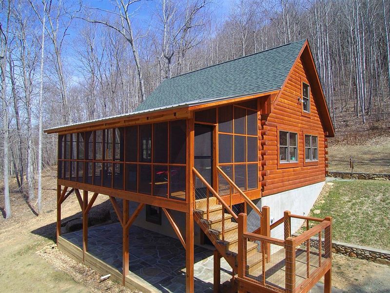 Cabin Acreage Blue Ridge Mountains Land for Sale in Elk Creek