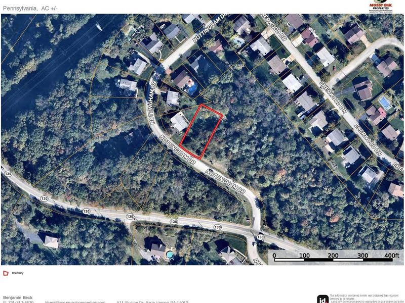Mount Vernon Plan Building Lot : Greensburg : Westmoreland County : Pennsylvania