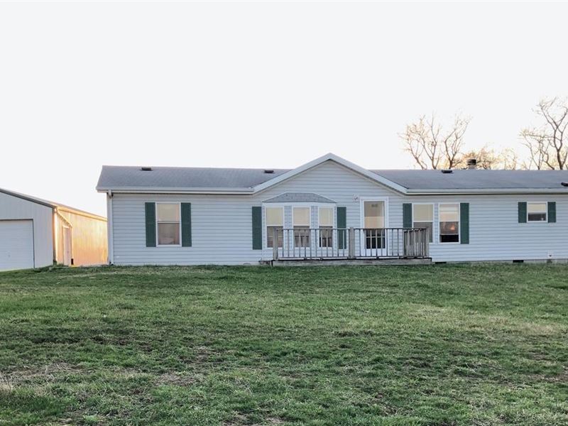 3 Bedroom, 3 Bathroom Home 18 Acres Land for Sale in Barnard, Nodaway