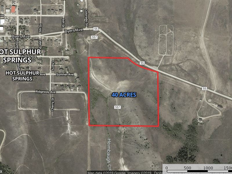 Zoned Ag Low Taxes no Building : Hot Sulphur Springs : Grand County : Colorado