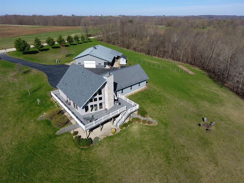 Country Home 45.15 Acres SW : La Farge : Vernon County : Wisconsin