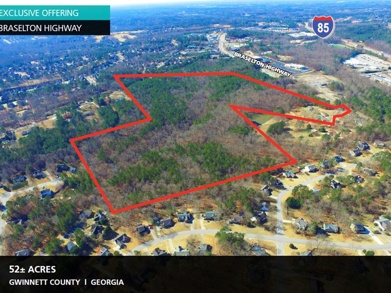 52 Acres Braselton Highway Land for Sale in Buford, County