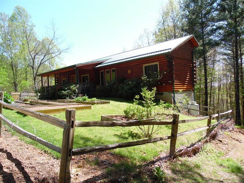 Exceptional Quality Log Cabin Blue Land for Sale in Galax, Carroll