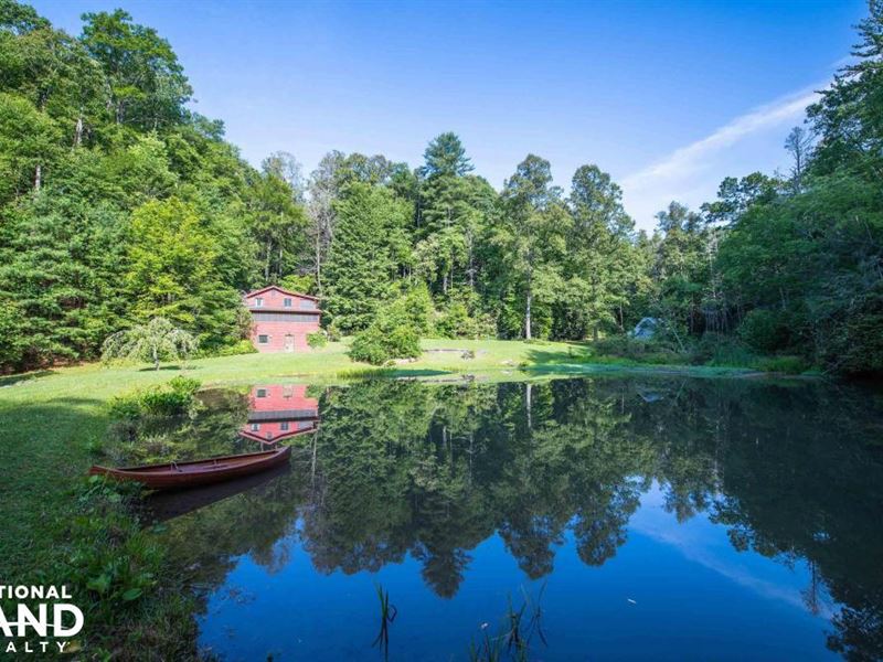 Secluded Mountain Cabin on 103 Acre : Black Mountain : Buncombe County : North Carolina