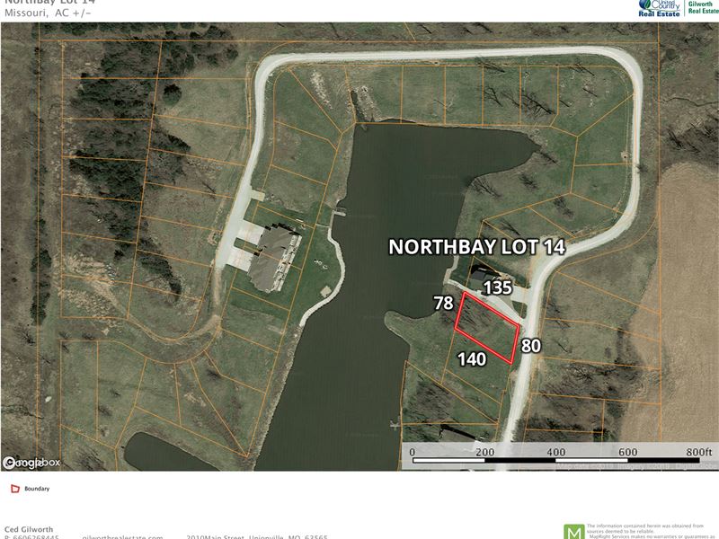 Lake Thunderhead Waterfront Lot : Unionville : Putnam County : Missouri